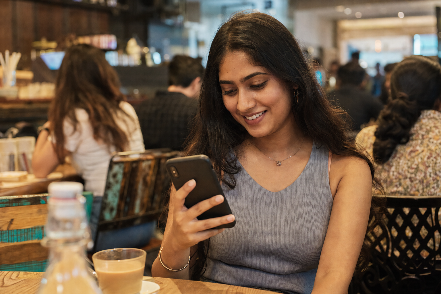 Indian member discovering companions on TrustMeet