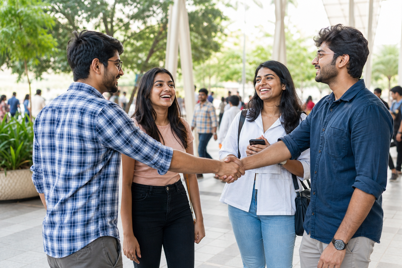 Public meetup at mall in India